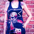 Akumu Ink goth Women Shirts, skull Women Shirts, 