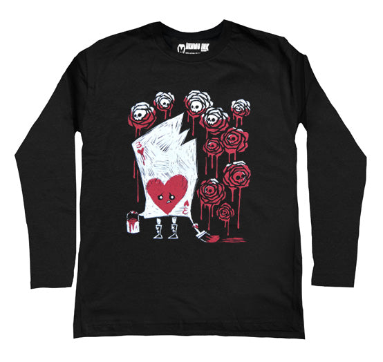 Painting The Roses With Blood Men Long Sleeve Tshirt, Men Shirts, Akumu ink, goth, emo