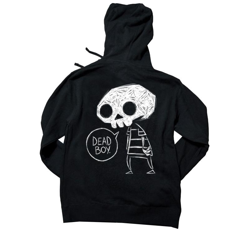 Akumu Ink Dead Boy Unisex FLEECE Hoodie, long sleeve, Akumu ink, goth, emo