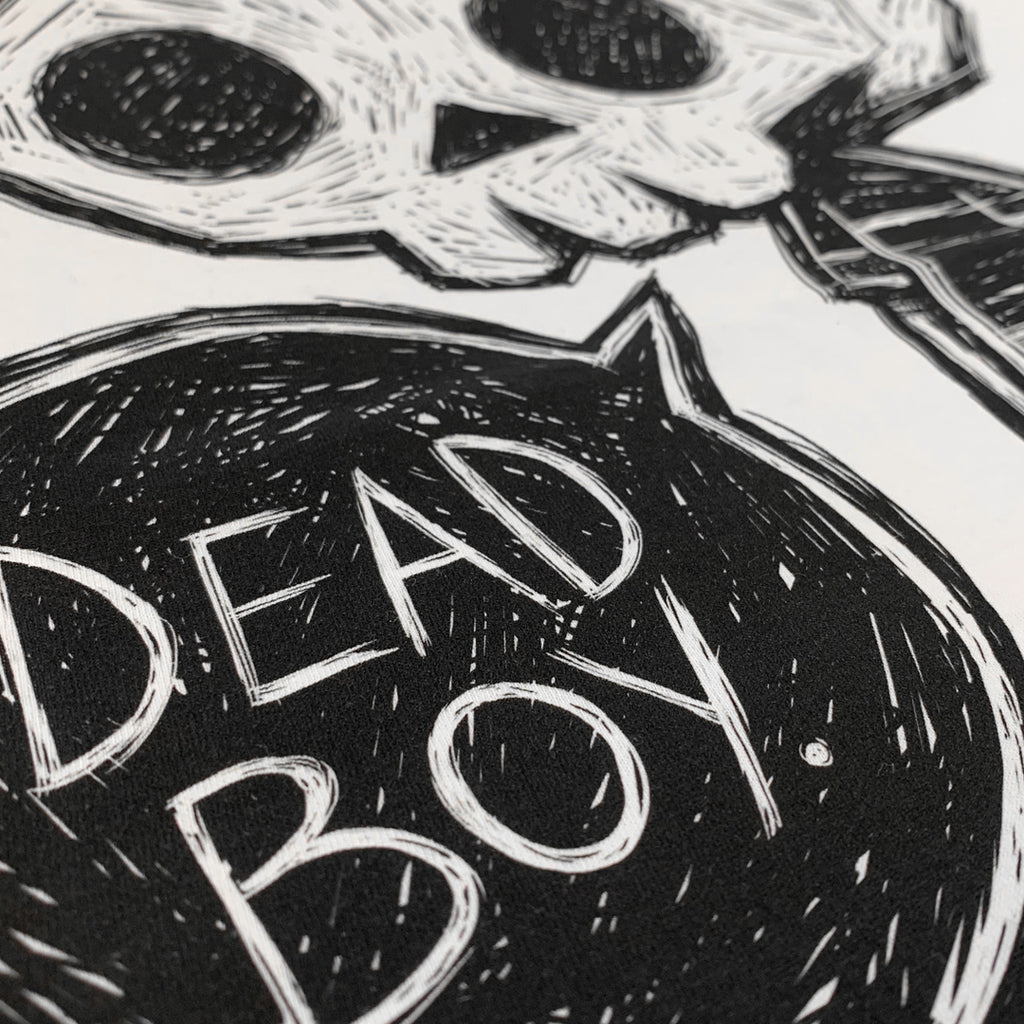 Dead Boy Women White Tshirt, Women Shirts, Akumu ink, goth, emo