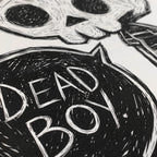 Dead Boy Women White Tshirt, Women Shirts, Akumu ink, goth, emo