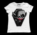 Blood Thirst Women White Tshirt, Women Shirts, Akumu ink, goth, emo