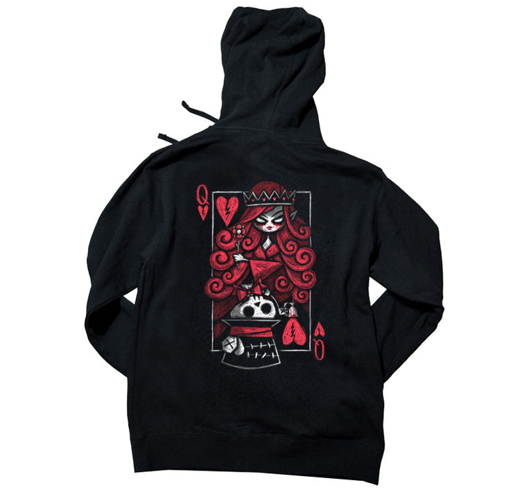 Akumu Ink The Upside Down: Hatter Unisex FLEECE Hoodie, long sleeve, Akumu ink, goth, emo