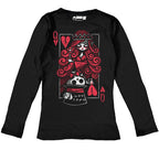 The Upside Down: Hatter Women Long Sleeve Tshirt, Women Shirts, Akumu ink, goth, emo
