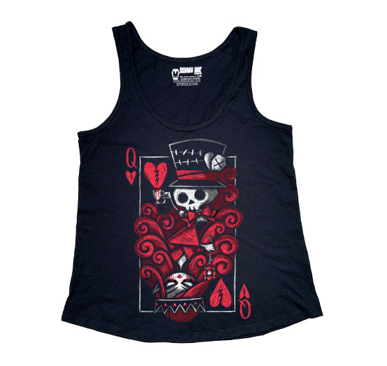 The Upside Down: Queen Women Tanktop, Women Shirts, Akumu ink, goth, emo