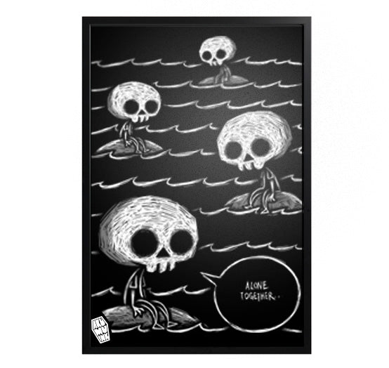 Akumu Ink art, goth art, skull art, 