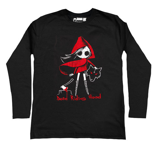 Dead Riding Hood Men Long Sleeve Tshirt, Men Shirts, Akumu ink, goth, emo