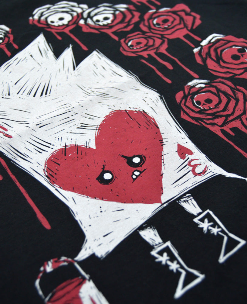 Painting The Roses With Blood Men Long Sleeve Tshirt, Men Shirts, Akumu ink, goth, emo