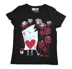 Akumu Ink Painting The Roses With Blood Women Tshirt, Women Shirts, Akumu ink, goth, emo