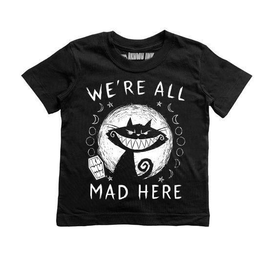 We're All Mad Here Kids Tee, tshirt, Akumu ink, goth, emo