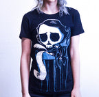 Akumu Ink goth Women Shirts, skull Women Shirts, 