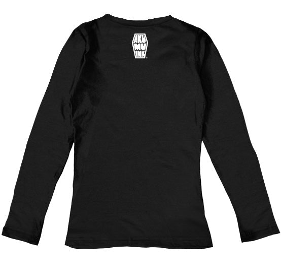 Akumu Ink® Glimmer of Light Women Long Sleeve Tshirt, Women Shirts, Akumu ink, goth, emo