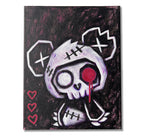 Akumu Ink art, goth art, skull art, 